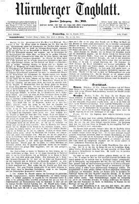 Nürnberger Tagblatt Donnerstag 13. Oktober 1870