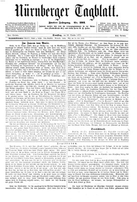 Nürnberger Tagblatt Samstag 22. Oktober 1870