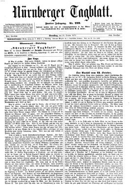 Nürnberger Tagblatt Samstag 29. Oktober 1870