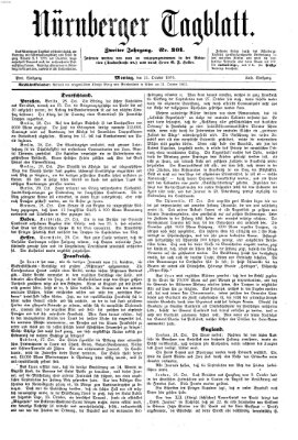 Nürnberger Tagblatt Montag 31. Oktober 1870