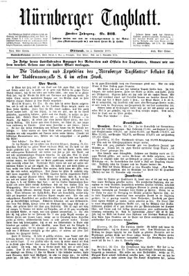 Nürnberger Tagblatt Mittwoch 2. November 1870