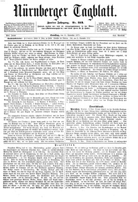 Nürnberger Tagblatt Samstag 12. November 1870