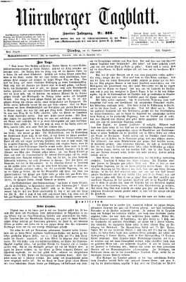 Nürnberger Tagblatt Dienstag 15. November 1870