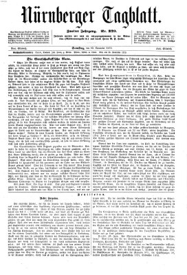 Nürnberger Tagblatt Samstag 19. November 1870