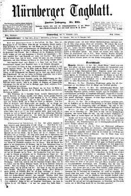 Nürnberger Tagblatt Donnerstag 24. November 1870