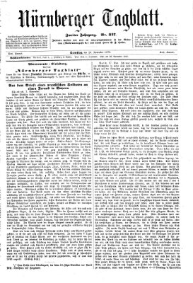 Nürnberger Tagblatt Samstag 26. November 1870