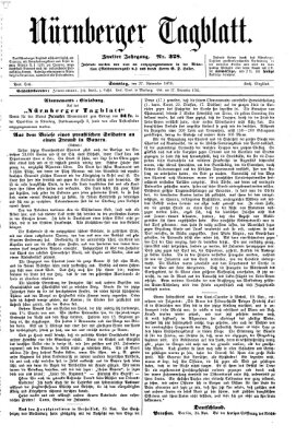 Nürnberger Tagblatt Sonntag 27. November 1870