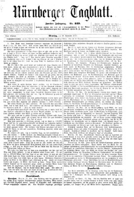 Nürnberger Tagblatt Montag 28. November 1870