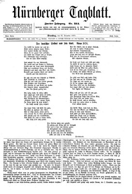 Nürnberger Tagblatt Dienstag 13. Dezember 1870