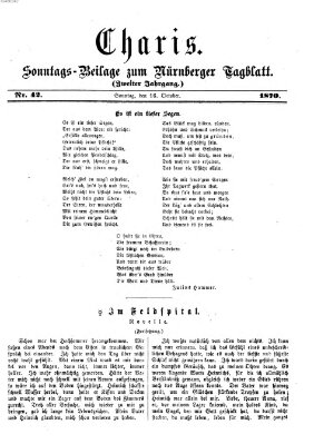 Charis (Nürnberger Tagblatt) Sonntag 16. Oktober 1870