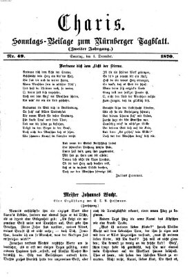 Charis (Nürnberger Tagblatt) Sonntag 4. Dezember 1870