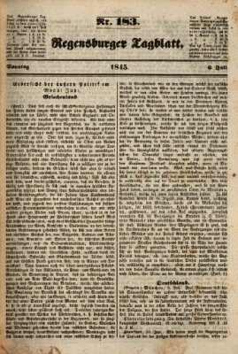 Regensburger Tagblatt Sonntag 6. Juli 1845