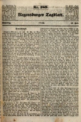 Regensburger Tagblatt Samstag 12. Juli 1845