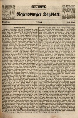 Regensburger Tagblatt Dienstag 22. Juli 1845