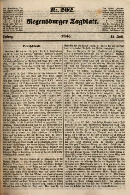 Regensburger Tagblatt Freitag 25. Juli 1845