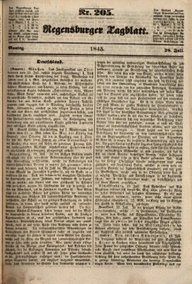 Regensburger Tagblatt Montag 28. Juli 1845