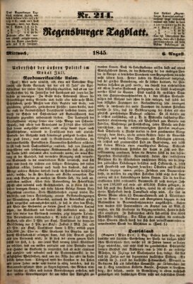 Regensburger Tagblatt Mittwoch 6. August 1845