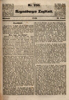 Regensburger Tagblatt Mittwoch 27. August 1845