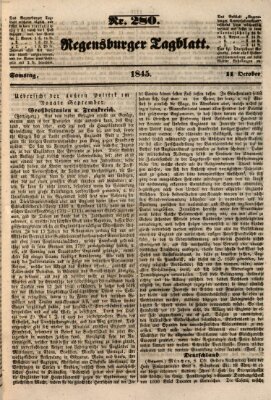 Regensburger Tagblatt Samstag 11. Oktober 1845