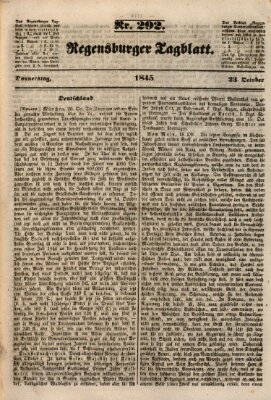 Regensburger Tagblatt Donnerstag 23. Oktober 1845