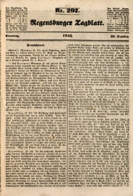 Regensburger Tagblatt Dienstag 28. Oktober 1845