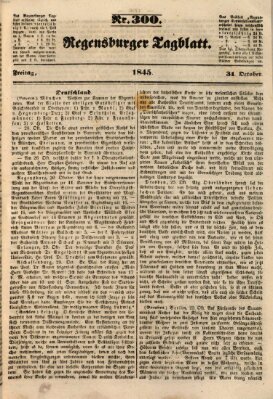 Regensburger Tagblatt Freitag 31. Oktober 1845