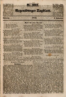 Regensburger Tagblatt Sonntag 2. November 1845