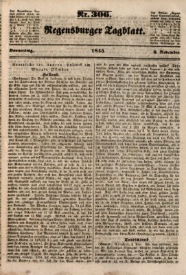 Regensburger Tagblatt Donnerstag 6. November 1845