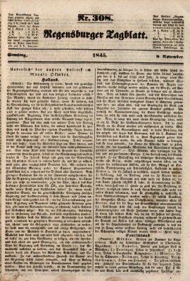 Regensburger Tagblatt Samstag 8. November 1845