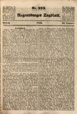 Regensburger Tagblatt Sonntag 23. November 1845