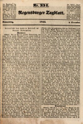 Regensburger Tagblatt Donnerstag 4. Dezember 1845