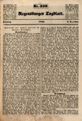 Regensburger Tagblatt Dienstag 9. Dezember 1845