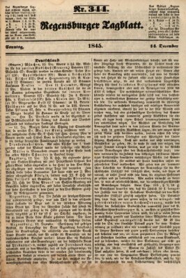 Regensburger Tagblatt Sonntag 14. Dezember 1845