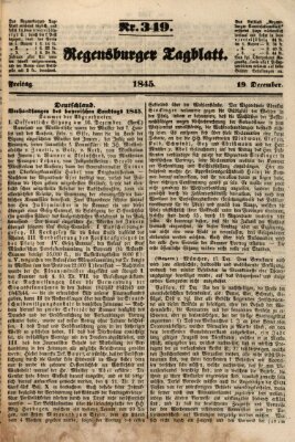 Regensburger Tagblatt Freitag 19. Dezember 1845