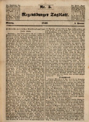 Regensburger Tagblatt Montag 5. Januar 1846