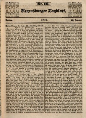 Regensburger Tagblatt Freitag 16. Januar 1846