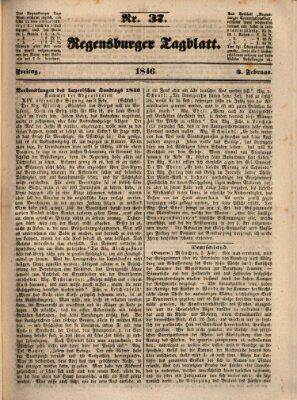 Regensburger Tagblatt Freitag 6. Februar 1846