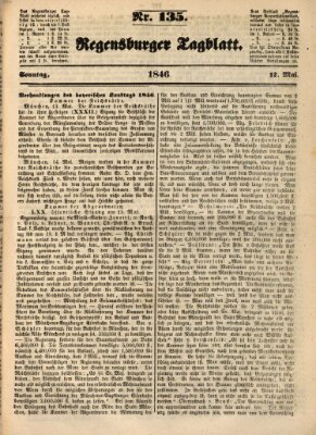 Regensburger Tagblatt Sonntag 17. Mai 1846