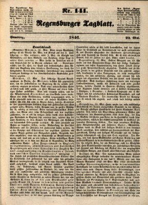 Regensburger Tagblatt Samstag 23. Mai 1846