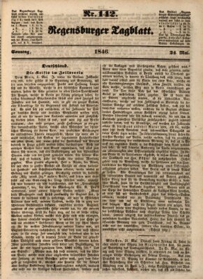 Regensburger Tagblatt Sonntag 24. Mai 1846