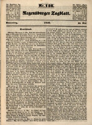 Regensburger Tagblatt Donnerstag 28. Mai 1846