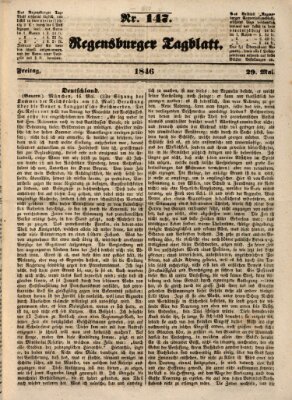 Regensburger Tagblatt Freitag 29. Mai 1846