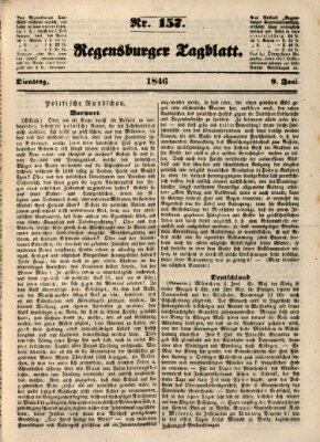 Regensburger Tagblatt Dienstag 9. Juni 1846