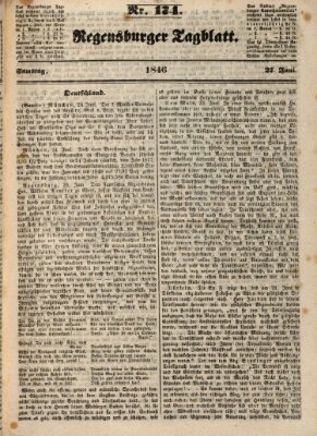 Regensburger Tagblatt Samstag 27. Juni 1846