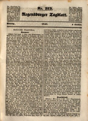 Regensburger Tagblatt Sonntag 4. Oktober 1846