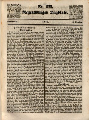 Regensburger Tagblatt Donnerstag 8. Oktober 1846