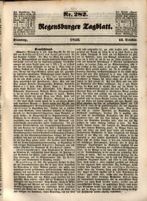 Regensburger Tagblatt Dienstag 13. Oktober 1846