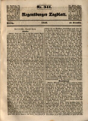 Regensburger Tagblatt Freitag 11. Dezember 1846