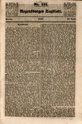 Regensburger Tagblatt Freitag 23. April 1847