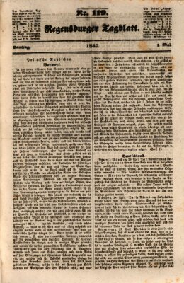 Regensburger Tagblatt Samstag 1. Mai 1847